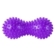 B32130 Массажер двойной мячик с шипами (фиолетовый) (ПВХ), 10018871, Массаж и Акупунктура