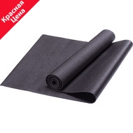 HKEM112-03-BLACK Коврик для йоги, PVC, 173x61x0,3 см (черный), 10019508, КОВРИКИ