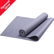 HKEM112-05-GRAY Коврик для йоги, PVC, 173x61x0,5 см (серый), 10019504, КОВРИКИ