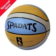 E33494-2 Мяч баскетбольный ПУ, №7 (Коричневый/голубой/серый), 10020170, Мячи