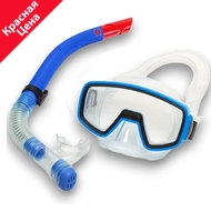 E41225 Набор для плавания детский маска+трубка (ПВХ) (синий) , 10021820, Наборы для плавания