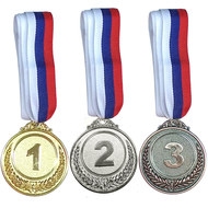 F18525 Медаль 3 место  (d-6,5 см, лента триколор в комплекте), 10014098, 15. НАГРАДНАЯ ПРОДУКЦИЯ